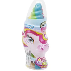 Sucette licorne avec bonbons