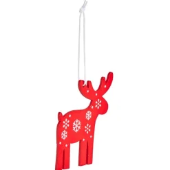 Suspension bois sapin ou renne H8,5cm - 6 modèles