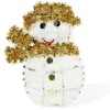 Suspension Bonhomme de neige blanc et doré