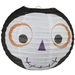 Suspension boule en papier motif Halloween x3