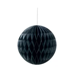 Suspension boule en papier noir