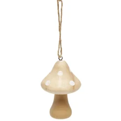 Suspension de Noël Champignon en bois