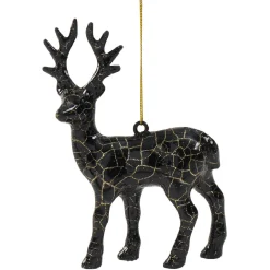 Suspension de Noël design renne craquelé