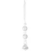 Suspension de Noël en acrylique transparent flocon ou diamant