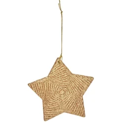 Suspension de Noël en métal doré ou argenté