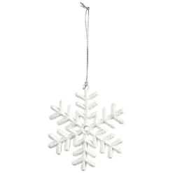 Suspension de Noël Flocon de neige blanc ou gris