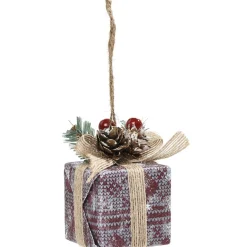 Suspension de Noël forme paquet cadeau