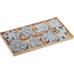 Suspension de noël forme pailletée x24