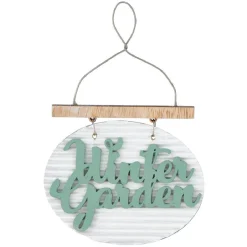 Suspension de Noël plaque en bois verte