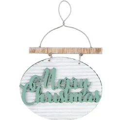 Suspension de Noël plaque en bois verte