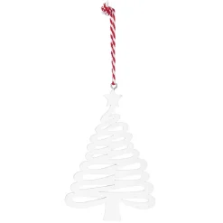 Suspension de Noël Sapin rouge ou blanc