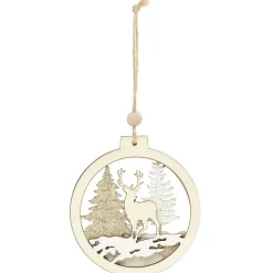 Suspension en bois Ø 21cm 2 modèles