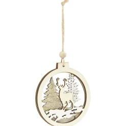 Suspension en bois Ø 21cm 2 modèles