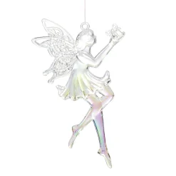 Suspension Fée en acrylique iridescent