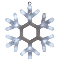 Suspension flocon lumineuse multicolore fixe