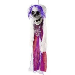 Suspension Halloween tête de mort pirate L75cm