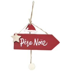 Suspension panneaux de Noël en bois