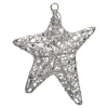 Suspension pour sapin de Noël étoile filante paillettée