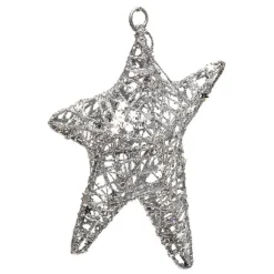 Suspension pour sapin de Noël étoile filante paillettée