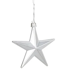 Suspension Étoile de Noël Argenté x6