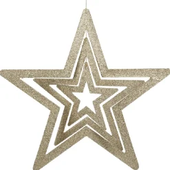 Suspension Étoile Dorée encastrée