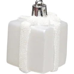 Suspensions de Noël plastique blanc