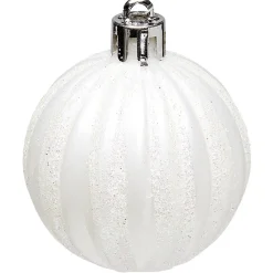 Suspensions de Noël plastique blanc