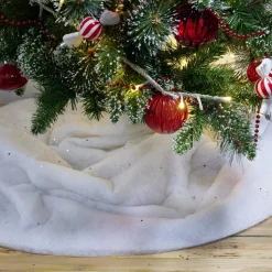 Tapis de neige pailleté village Noël