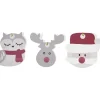 Étiquette cadeau enfant forme Personnages de Noël x6
