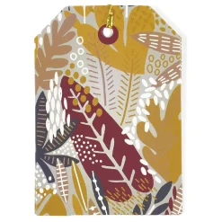 Étiquette pour paquet cadeau Noël Hiver Nature x6