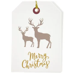 Étiquette pour paquet cadeau Noël Hiver Nature x6