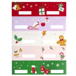 Étiquette pour paquet cadeau Noël enfant 10 pièces