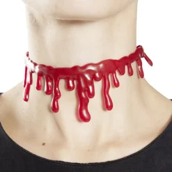 Tour de cou ensanglanté Halloween adulte L44cm
