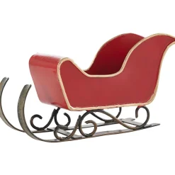 Traîneau de Noël métal à suspendre