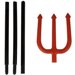 Trident à assembler Halloween noir et rouge