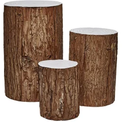 Tronc arbre mousse a poser marron