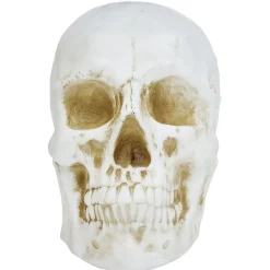 Tête de mort Halloween crâne lumineux 31x52xH42cm
