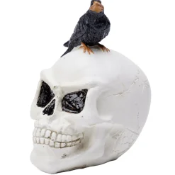 Tête de mort Halloween en polyrésine