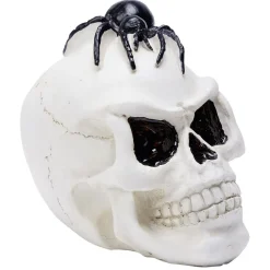 Tête de mort Halloween en polyrésine