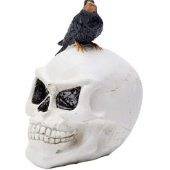 Tête de mort Halloween en polyrésine
