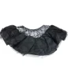 Tutu noir ceinture argentée Halloween femme