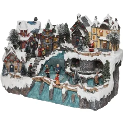 Village de Noël animé et lumineux 30 LED