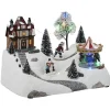 Village de Noël lumineux 9 led multicolore