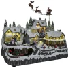 Village de Noël lumineux 42LED blanc chaudmusical et animé
